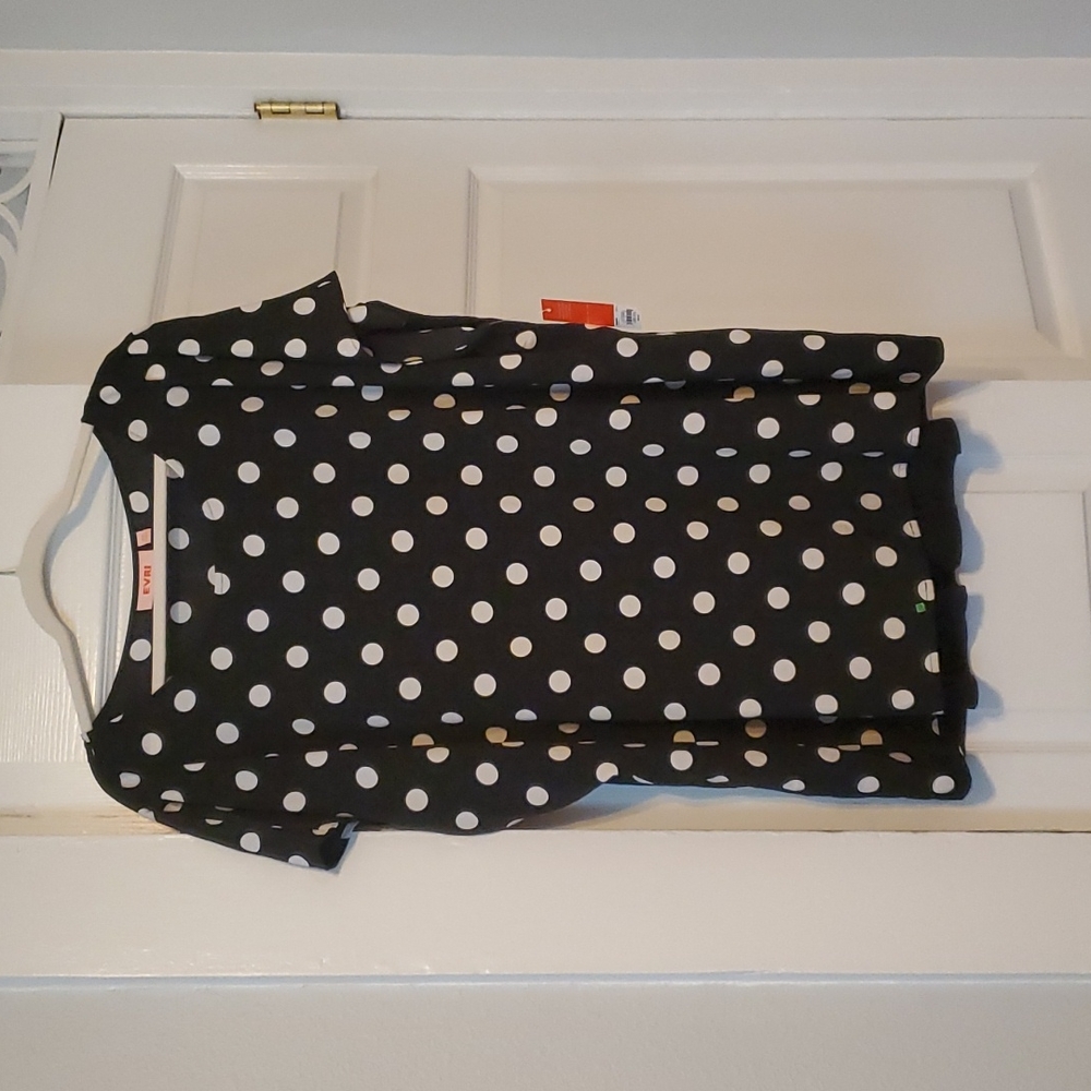 Black and White Polka Dot Blouse